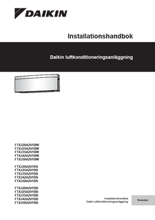FTXJ-AW.FTXJ-AS.FTXJ-AB_Installation manual_3PSV695637-1E_Swedish download